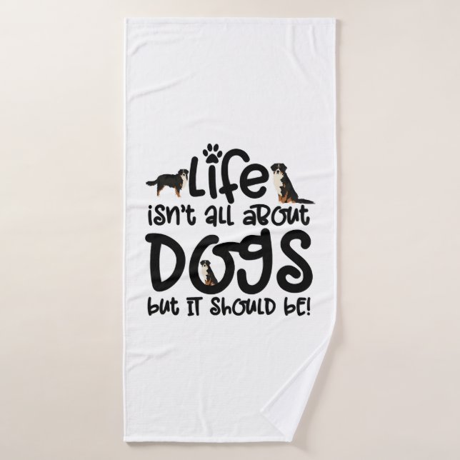 Bernese Mountain Dog Bath Towel (Bath Towel)