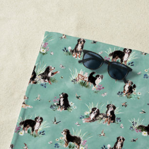 BERNESE MOUNTAIN DOG BEACH TOWEL