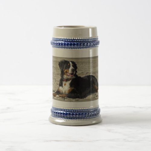 Bernese Mountain dog beautiful photo tankard stei Beer Stein