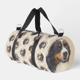 Bernese Mountain Dog Berner Painting Cute Pet Art Duffle Bag