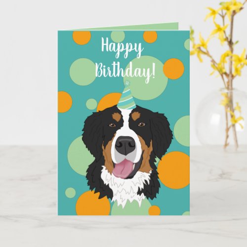 Bernese Mountain Dog Birthday  Card