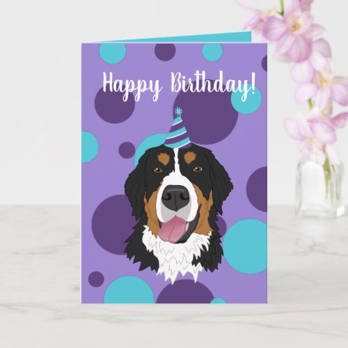 Bernese Mountain Dog Birthday  Card