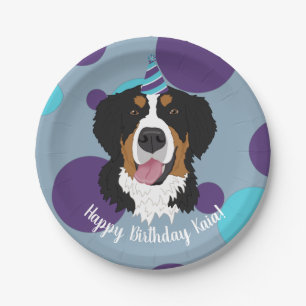 Bernese Mountain Dog Birthday  Paper Plates