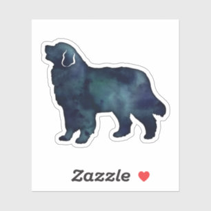 Bernese Mountain Dog Black Watercolor Sticker
