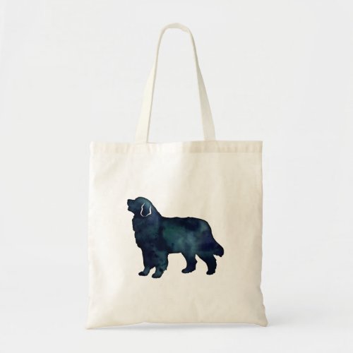 Bernese Mountain Dog Black Watercolor Tote Bag