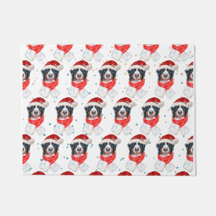 Bernese Mountain Dog Breed Christmas Doormat