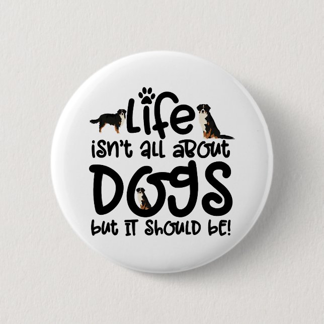 Bernese Mountain Dog Button (Front)