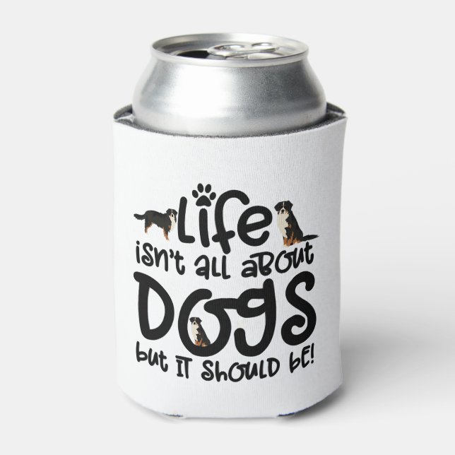 Bernese Mountain Dog Can Cooler (Can Front)