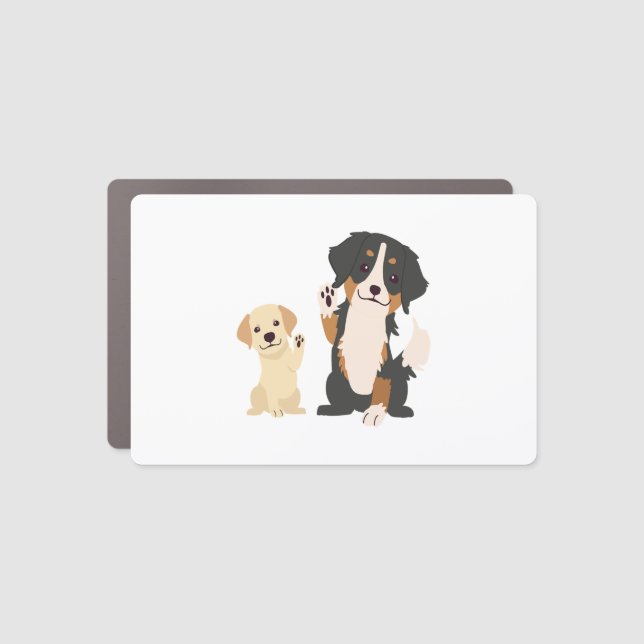 bernese mountain dog  car magnet (Front)