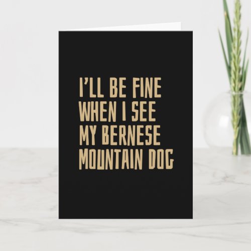 Bernese Mountain Dog Card