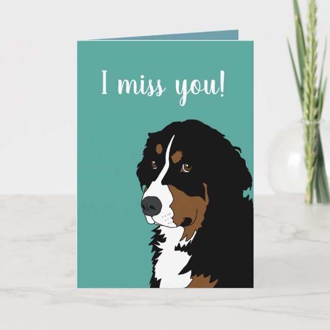 Bernese Mountain Dog Card (Front)