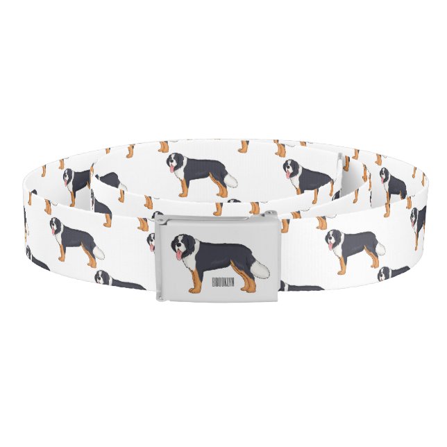 Bernese mountain dog cartoon illustration belt (Coil)
