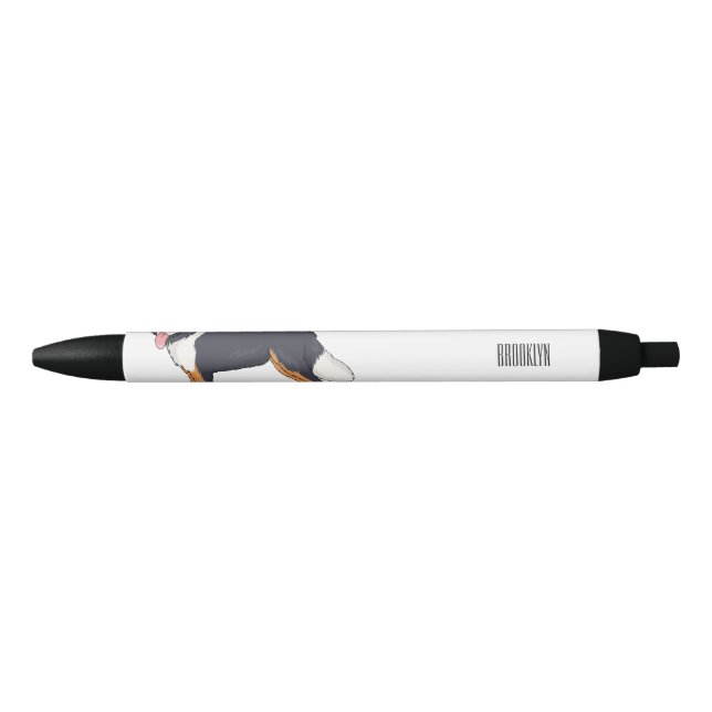 Bernese mountain dog cartoon illustration pen (Front)