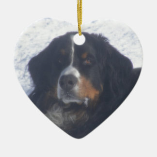Bernese Mountain Dog Ceramic Ornament
