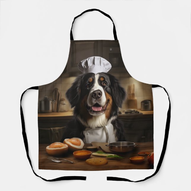 Bernese Mountain Dog Chef Apron (Front)