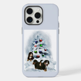 Bernese Mountain Dog Christmas Holidays iPhone 15 Pro Max Case