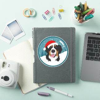 Bernese Mountain Dog Christmas  Sticker