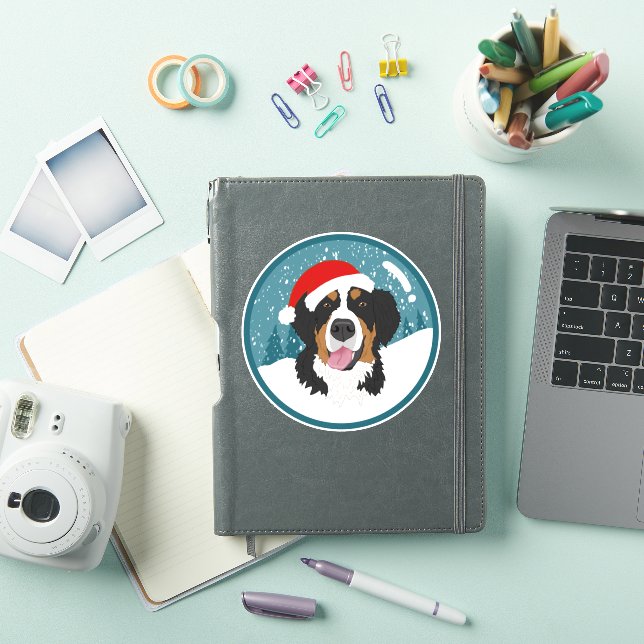 Bernese Mountain Dog Christmas  Sticker (iPad Cover)