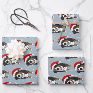 Bernese Mountain Dog Christmas Wrapping Paper Sheets