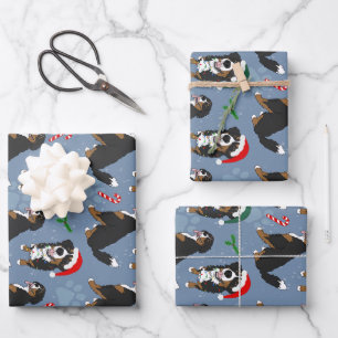 Bernese Mountain Dog Christmas Wrapping Paper Sheets