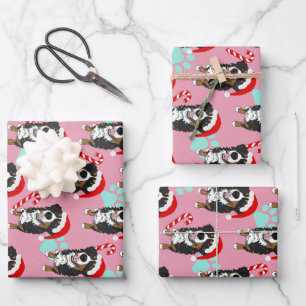 Bernese Mountain Dog Christmas Wrapping Paper Sheets
