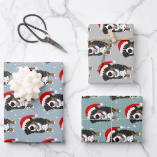 Bernese Mountain Dog Christmas Wrapping Paper Sheets