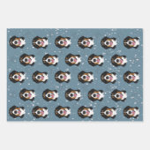 Bernese Mountain Dog Christmas Wrapping Paper Sheets (Front 3)
