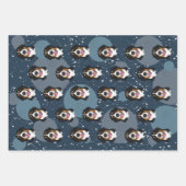Bernese Mountain Dog Christmas Wrapping Paper Sheets (Front 2)
