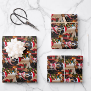 Bernese Mountain Dog Christmas Wrapping Paper Sheets