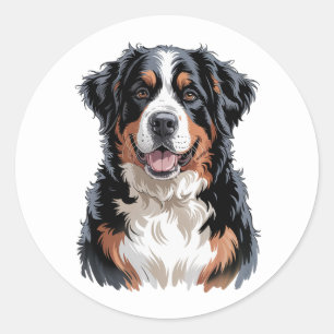 Bernese Mountain Dog Classic Round Sticker