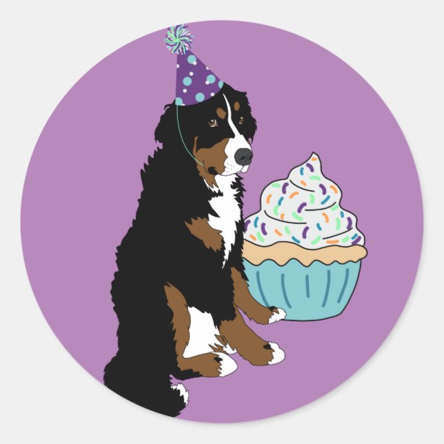 Bernese Mountain Dog Classic Round Sticker (Front)