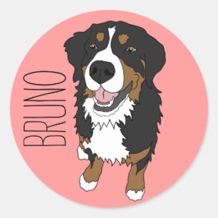 Bernese Mountain Dog Classic Round Sticker