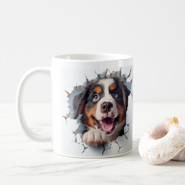 Bernese Mountain Dog   Coffee Mug (With Donut)