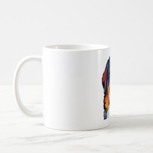 Bernese Mountain Dog Colorful  Coffee Mug