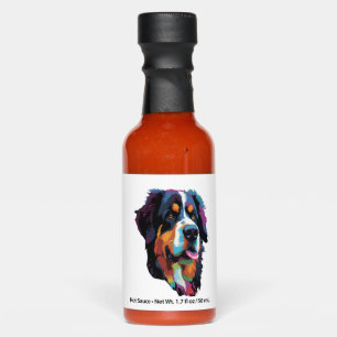 Bernese Mountain Dog Colorful Hot Sauces