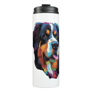 Bernese Mountain Dog Colorful Thermal Tumbler