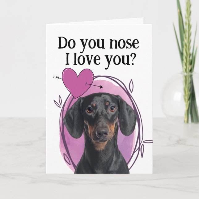 Bernese Mountain Dog Customized Valentine's Day Holiday Card (Front)