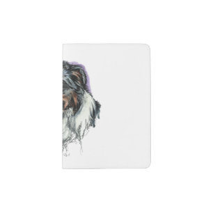 Bernese Mountain Dog Cute Face Postcard Trucker Ha Passport Holder