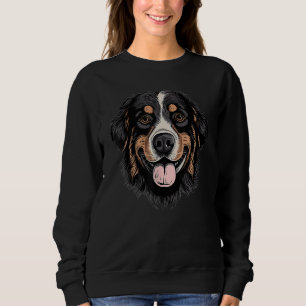 Bernese Mountain Dog Cute Happy Little Berner Pupp Sweatshirt