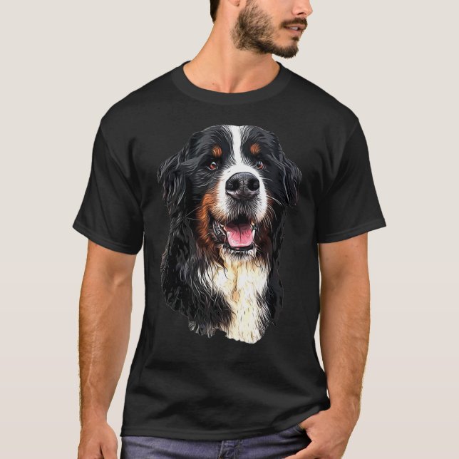 Bernese Mountain Dog Cuteness! Essential T-Shirt (Front)