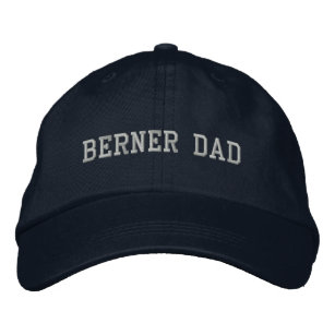 Bernese Mountain Dog Dad Berner Dad Minimalist  Embroidered Baseball Cap