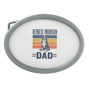 Bernese Mountain Dog Dad Vintage Vector Design_1 Belt Buckle