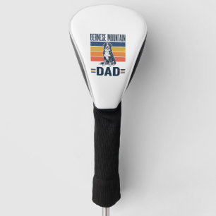Bernese Mountain Dog Dad Vintage Vector Design_1 Golf Head Cover