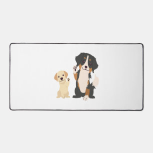 bernese mountain dog  desk mat