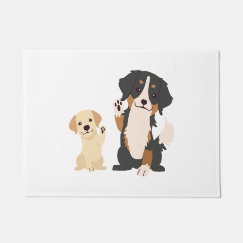 bernese mountain dog  doormat