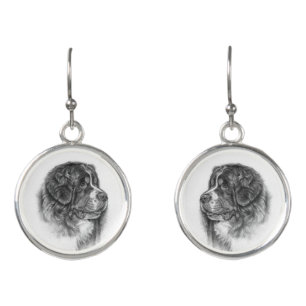 Bernese Mountain Dog Earrings