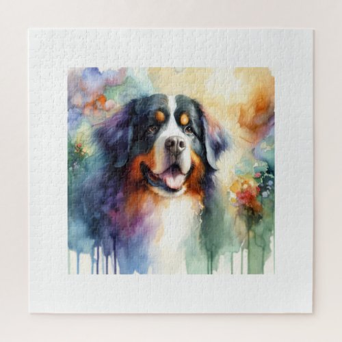 Bernese Mountain Dog Essence AREF913 _ Watercolor Jigsaw Puzzle