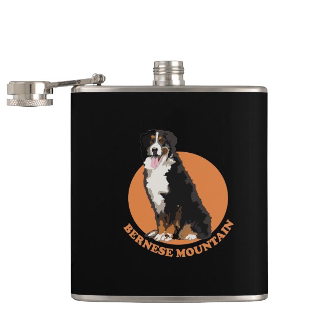 Bernese mountain dog flask (Opened)