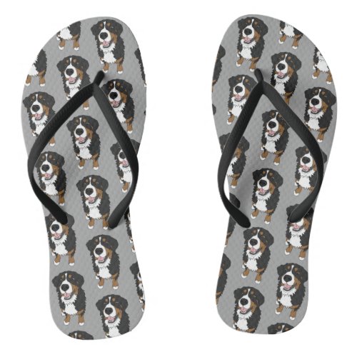 Bernese Mountain Dog Flip Flops