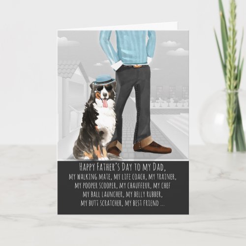Bernese Mountain Dog from the Pet Fathers Day Card